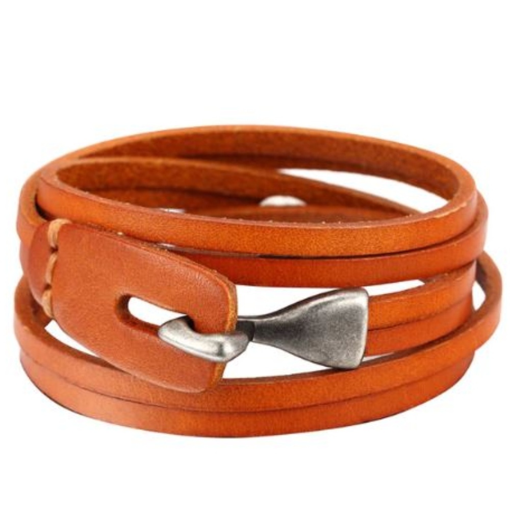 Boho Leather Wrap Bracelet